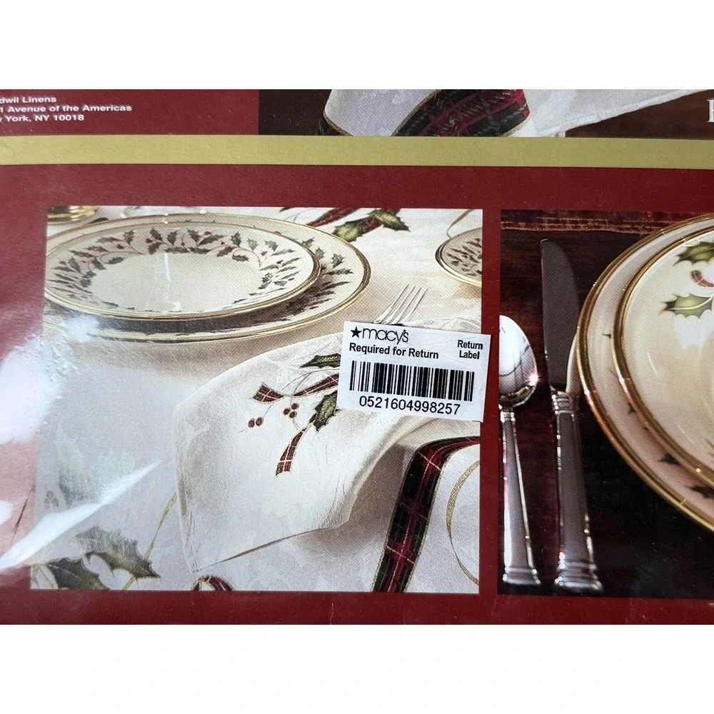Lenox Holiday Nouveau Tablecloth 60x84